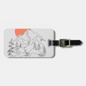 Camping Bergen Reizen Bagagelabel (Voorkant horizontaal)