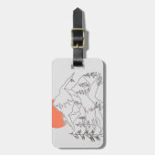 Camping Bergen Reizen Bagagelabel (Voorkant verticaal)