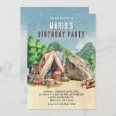 Camping birthday kaart (Voorkant / Achterkant)