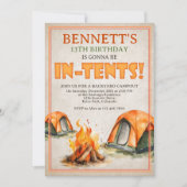 Camping Birthday Kaart (Voorkant)