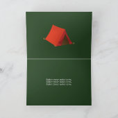 Camping Birthday Party Kaart (Binnen)