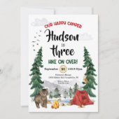 Camping Birthday Uitnodiging (Voorkant)