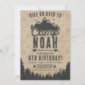 Camping Birthday Uitnodiging (Voorkant)