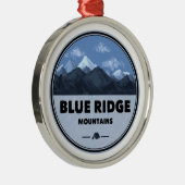 Camping Blue Ridge Mountains Metalen Ornament (Rechts)