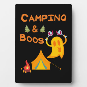Camping & Boos Geesten Wijn Camping Halloween Fotoplaat