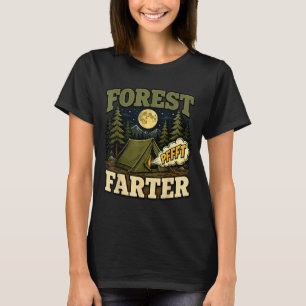 Camping bos fartende tent humor t-shirt