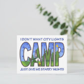 Camping Briefkaart (Staand voorkant)