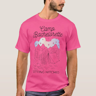 Camping Bruidsfeest Kamp Bruidspartij Trouwen T-shirt