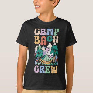 Camping Bruidsfeest Kampeer Bachelorette Kamp Bach T-shirt