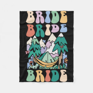 Camping Bruidsfeest Kampeer Bruidsmeisje Kamp Brui Fleece Deken