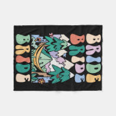 Camping Bruidsfeest Kampeer Bruidsmeisje Kampioens Fleece Deken (Voorkant (Horizontaal))