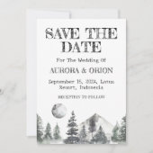camping bruiloft save the date kaarten (Voorkant)