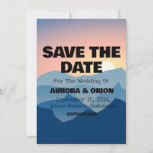 camping bruiloft save the date kaarten (Voorkant)