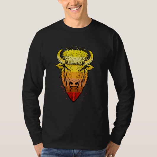 Camping Buffalo Bison T-shirt (Voorkant)