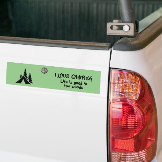Camping Bumpersticker (Op Truck)
