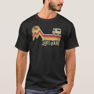 Camping Ca Lake Tahoe Retro Style Mountain T-shirt