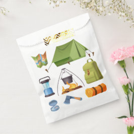 Camping Camp Tent Verjaardagsfeest Bedankzakje