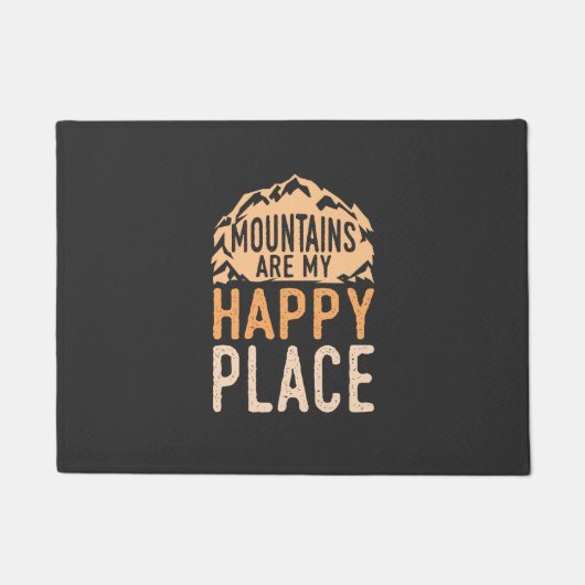 Camping - Camper Berg Geschenken Deurmat (Voorkant)