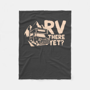 Camping Camper Cadeau Fleece Deken