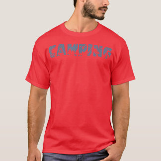 Camping Camper Forest Camp Night Trees Campfire St T-shirt