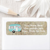 Camping Camper gepersonaliseerd retour adres Etiket (Insitu)