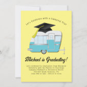 Camping Camper Graduation Party Invitation (Devant)