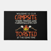 Camping Campfire en Marshmallows Deurmat (Voorkant)