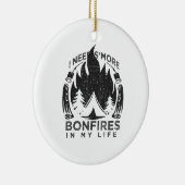 Camping Campfire Gift Keramisch Ornament (Rechts)