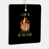 Camping Campfire Gifts Keramisch Ornament (Rechts)