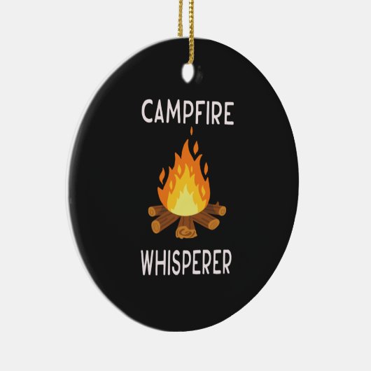 Camping - Campfire whisper Keramisch Ornament (Rechts)