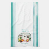 Camping Camping Camping Thé Serviette de cuisine (Vertical)