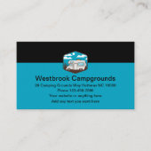 Camping Camping Cartes de visite modernes (Devant)