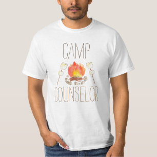 Camping camping conselor verjaardagsfeest shirt