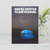CAMPING CAMPING COUPLE MARIAGE INVITATIONS PERSONN (Debout devant)