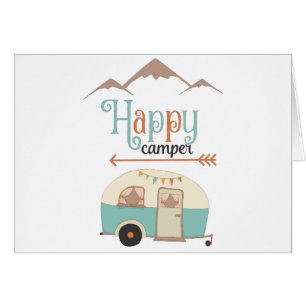 Camping-car Rétro Mignon Happy Camper