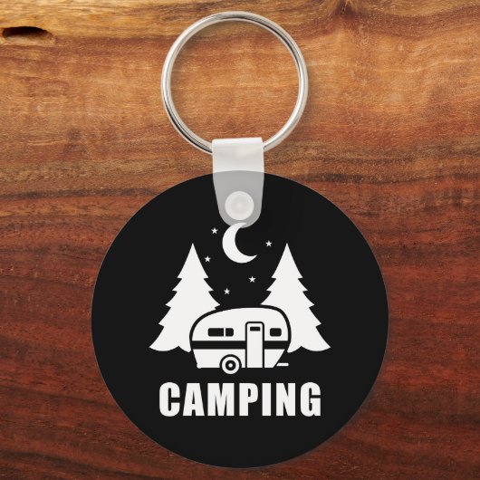 Camping Caravan trailer Sleutelhanger (Voorkant)