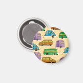 Camping caravans magneet (Voorkant / Achterkant)