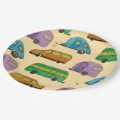 Camping caravans papieren bordje (Gekanteld)