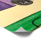 Camping caravans poster (Hoek)