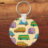 Camping caravans sleutelhanger (Achterkant)