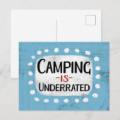 Camping : Carte Postale Sous-Évaluée (Devant / Derrière)