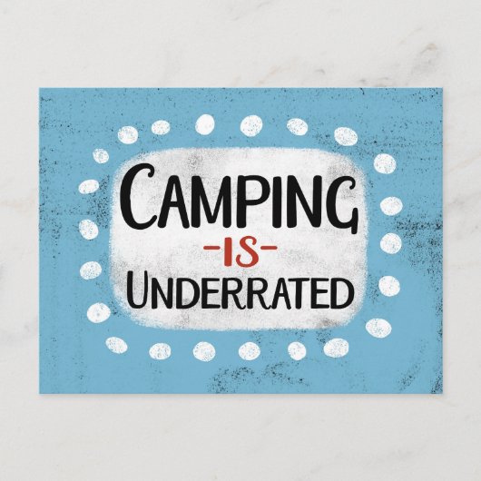 Camping : Carte Postale Sous-Évaluée (Devant)