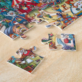Camping Cartoon Jigsaw Puzzle (Côté)