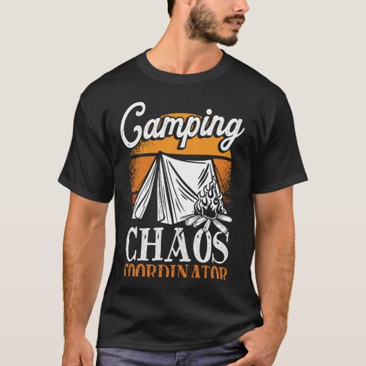 Camping Chaos Coordinator-campagne T-shirt (Voorkant)