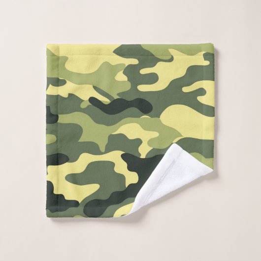 Camping Chasse Camouflage vert (Gant de toilette)