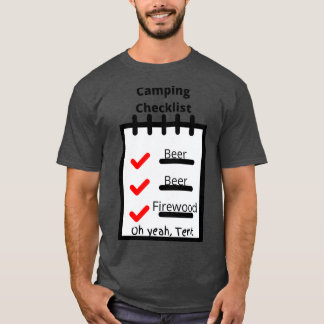 Camping Checklist T-shirt