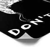 Camping Cheveux Don't care - Poster de camp amusan (Coin)