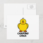 Camping Chick Briefkaart (Voorkant / Achterkant)