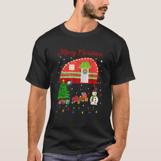 Camping Christmas Happy Camper Xmas Camp Cadeaus v T-shirt