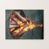 Camping créatif feu de camp photo puzzle puzzle (Horizontal)